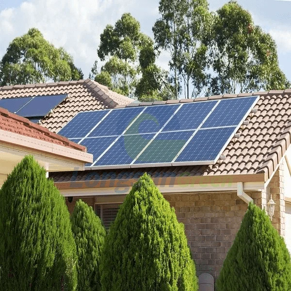 Montagestruktur für Solarziegel auf dem Dach